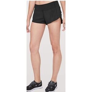 Lululemon Women's Black Running Shorts Women's Swift Ultra Fabric Size 6